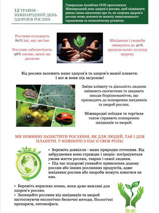 Міжнародний день здоров’я рослин