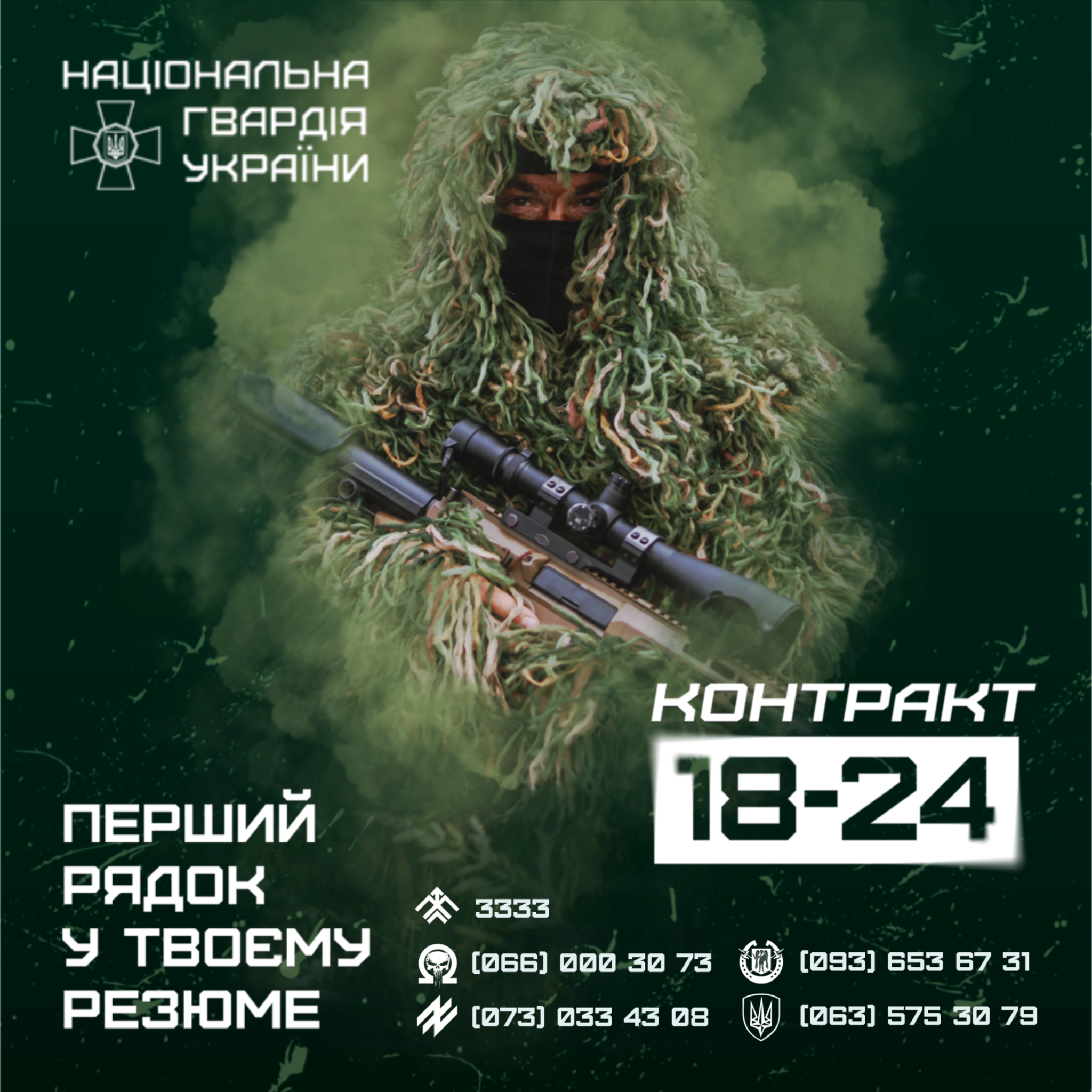 Контракт 18-24 у Національній гвардії!