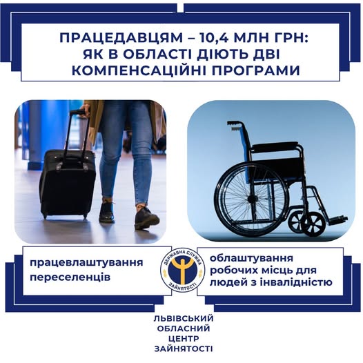 Працедавцям – 10,4 млн грн: як в області діють дві компенсаційні програми