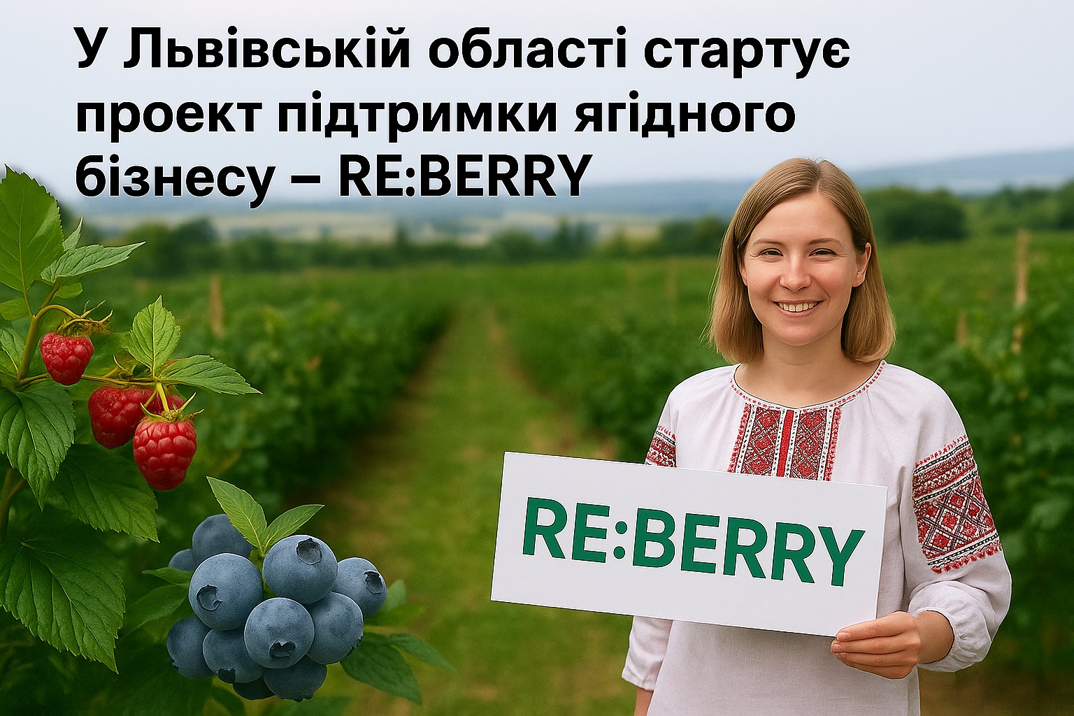 У Львівській області стартує проєкт підтримки ягідного бізнесу – «RE:BERRY»