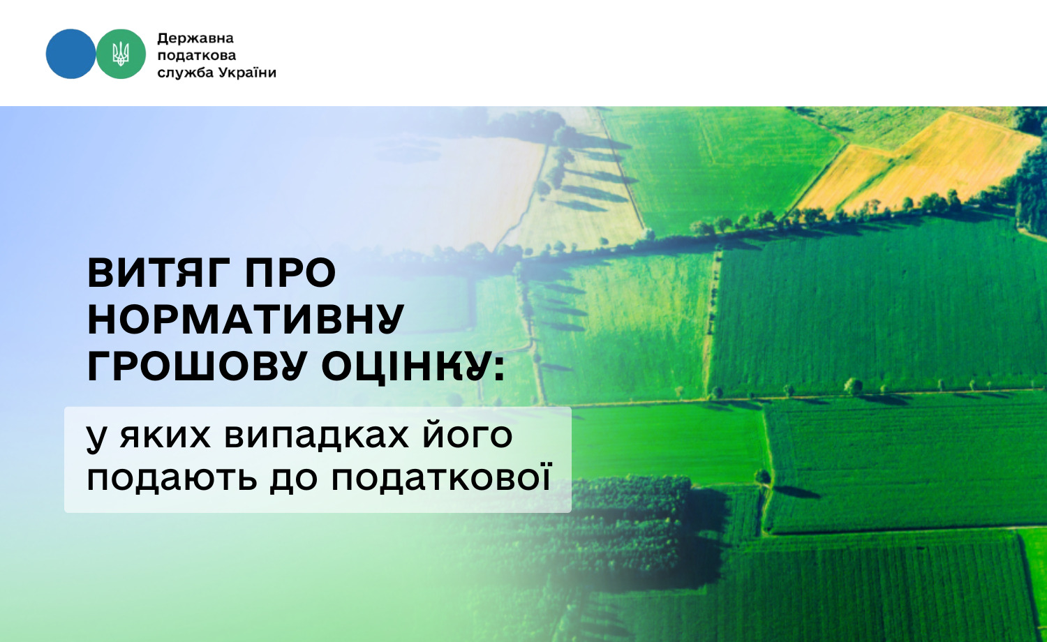 Витяг про нормативну грошову оцінку: у яких випадках його подають до податкової