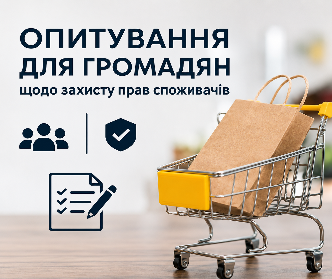 Опитувальник для громадян – «Захист прав споживачів у громаді»