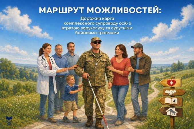 Дорожня карта комплексного супроводу осіб з втратою зору/слуху та супутніми бойовими травмами